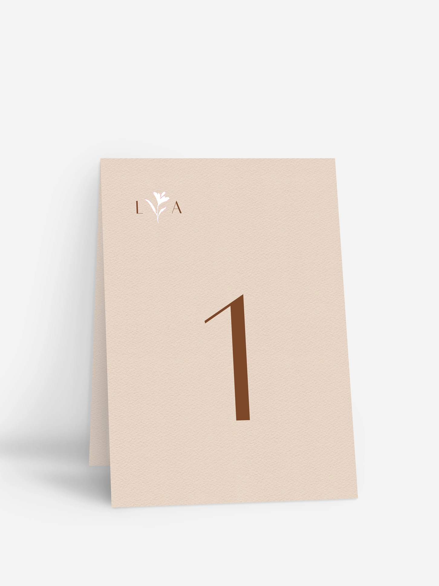 Tischnummer Monogram muse