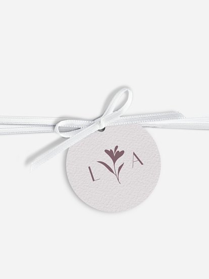Anhänger mit Band zur Hochzeit Monogram muse
