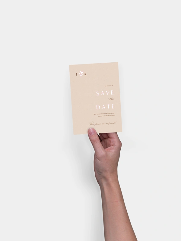 Save-the-Date Karte Monogram muse