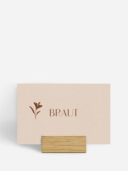 Tischkarte Hochzeit Monogram muse