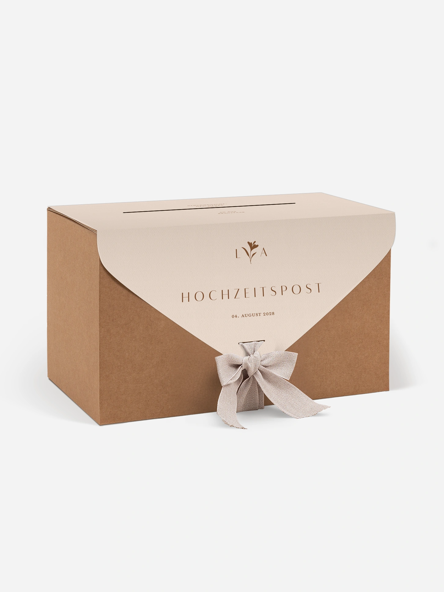 Kartenbox Hochzeit Monogram muse