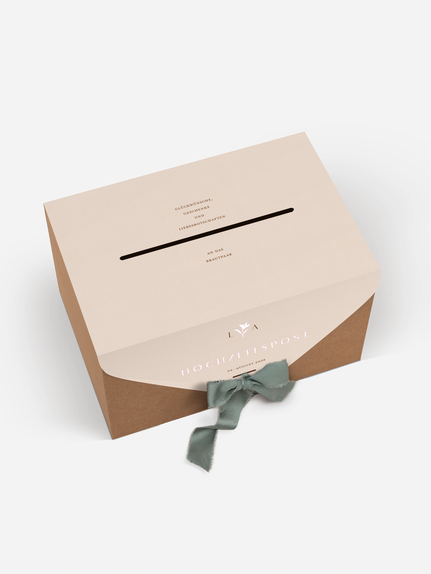 Kartenbox Hochzeit Monogram muse