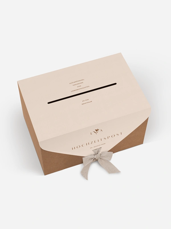 Kartenbox Hochzeit Monogram muse