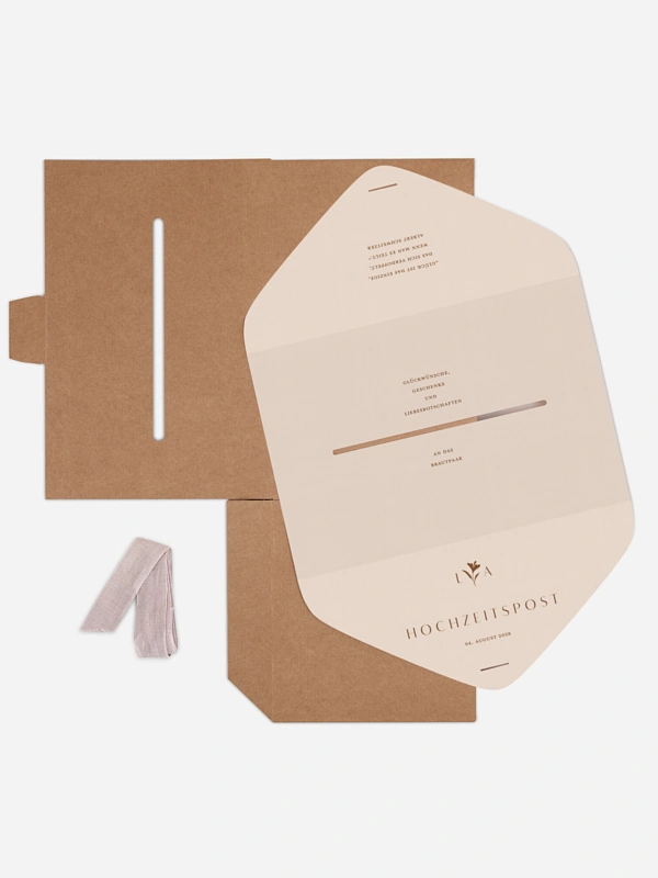 Kartenbox Hochzeit Monogram muse