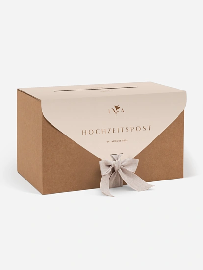 Kartenbox Hochzeit Monogram muse