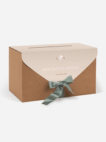 Kartenbox Hochzeit Monogram muse