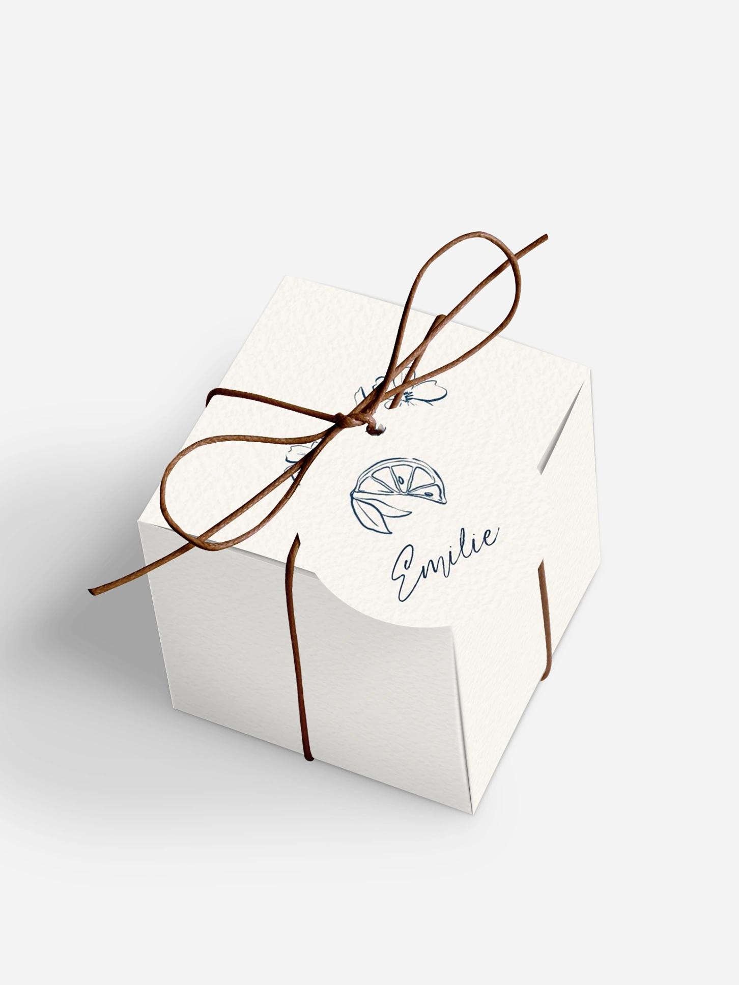 Gastgeschenkbox personalisiert Mediterran