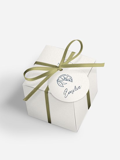 Gastgeschenkbox personalisiert Mediterran