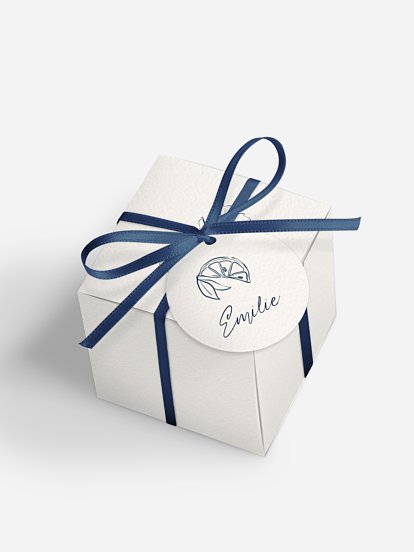 Gastgeschenkbox personalisiert Mediterran