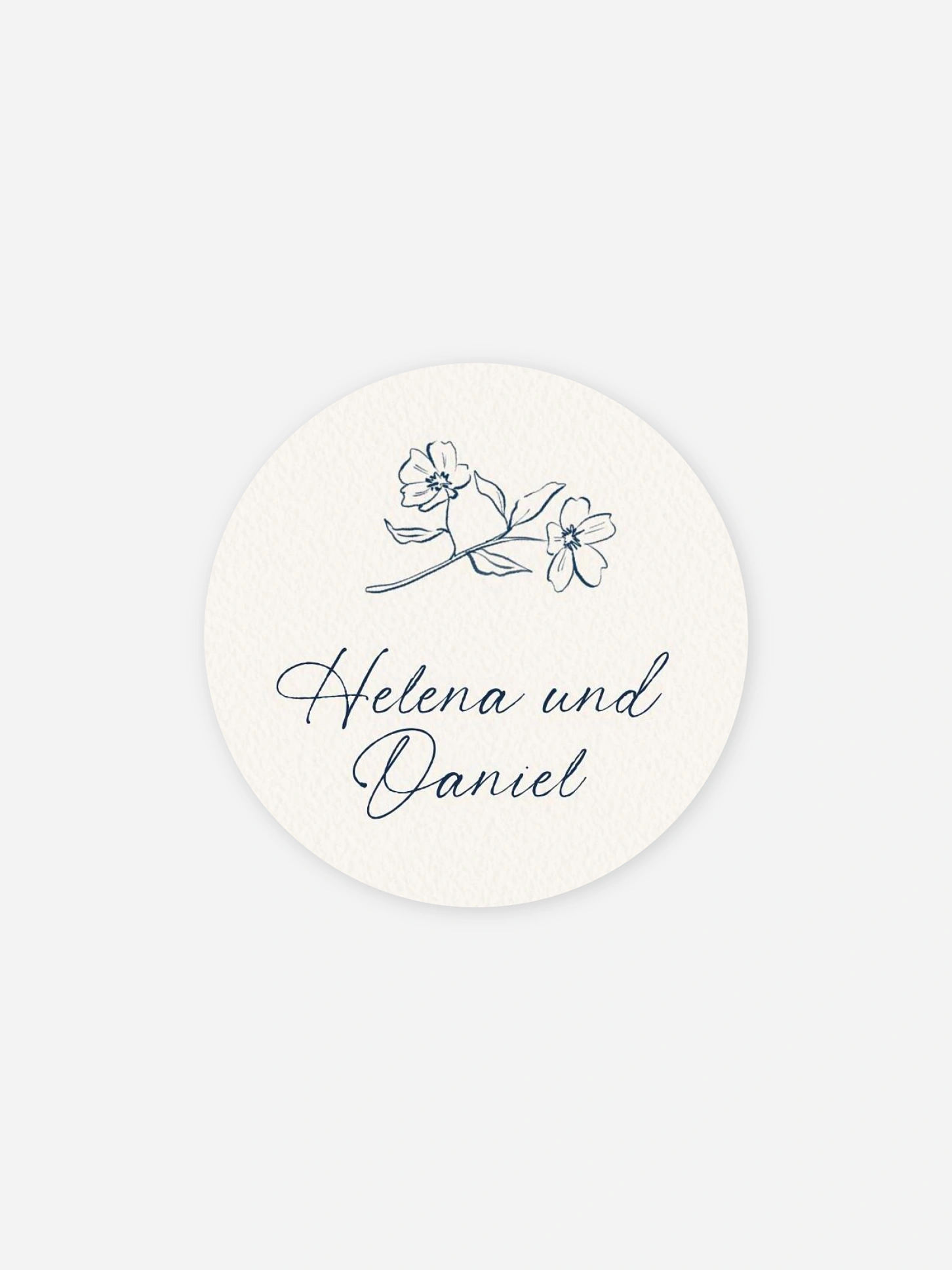 Geschenkaufkleber Hochzeit Mediterran