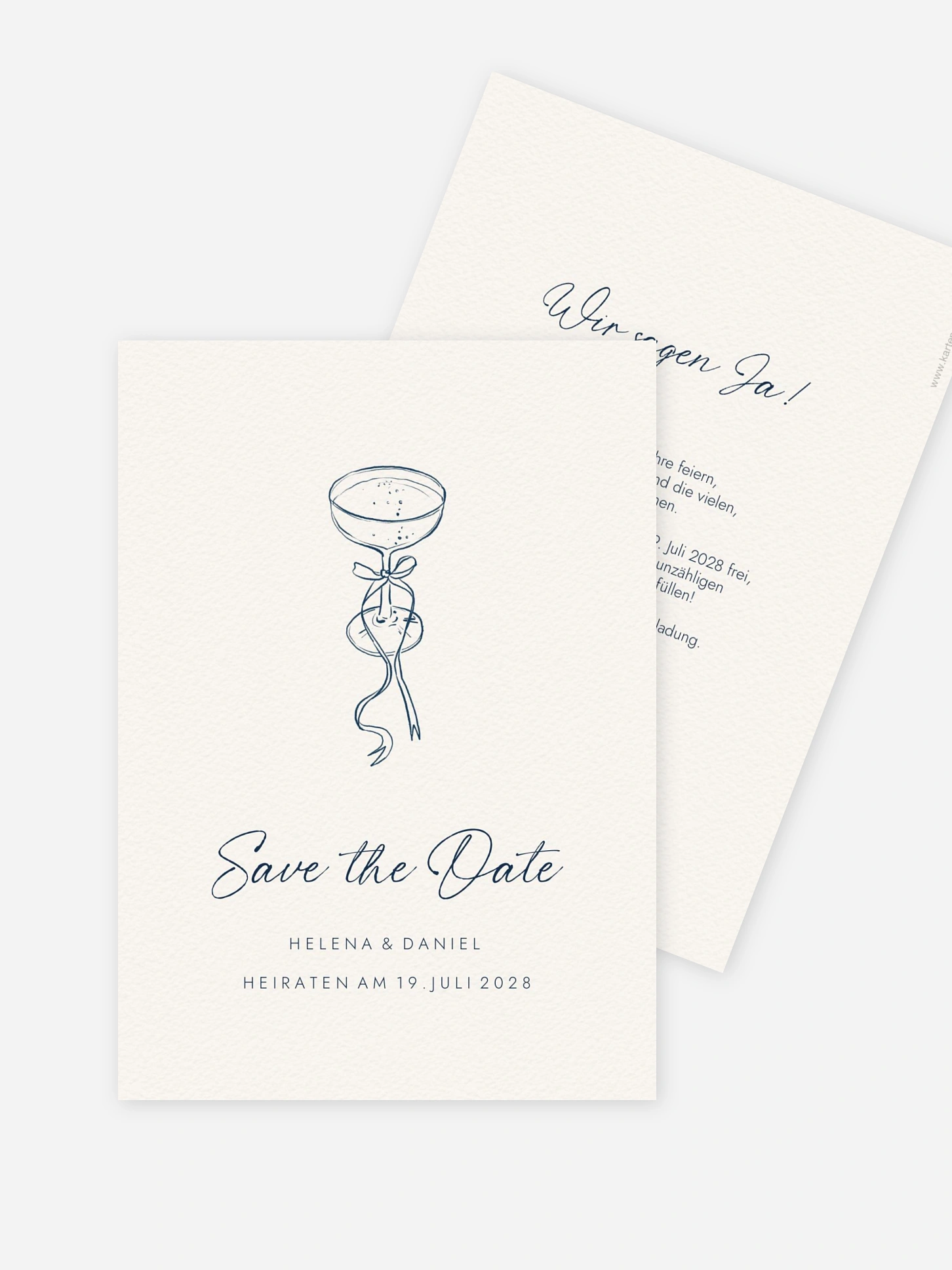 Save-the-Date Karte Mediterran
