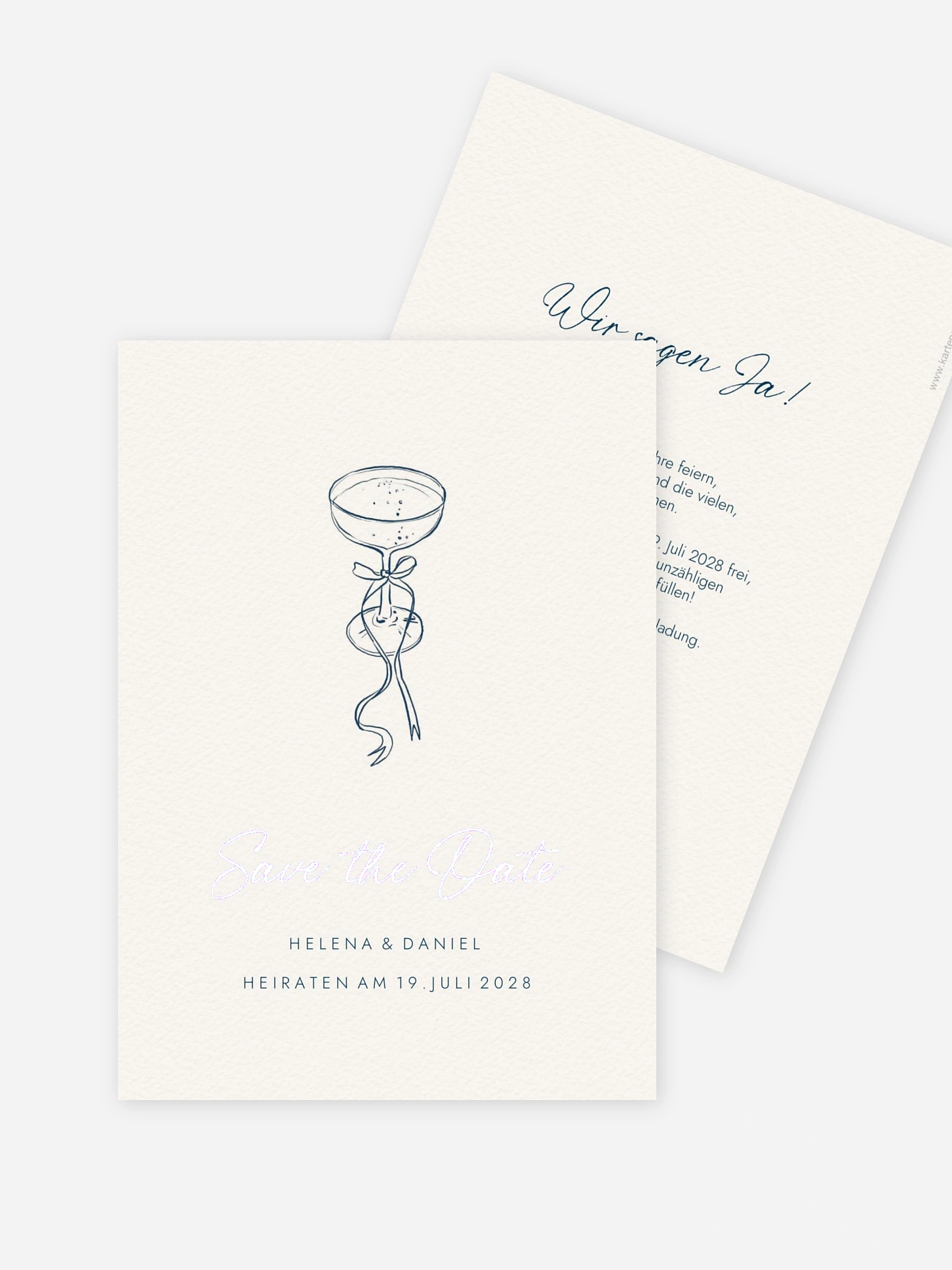 Save-the-Date Karte Mediterran