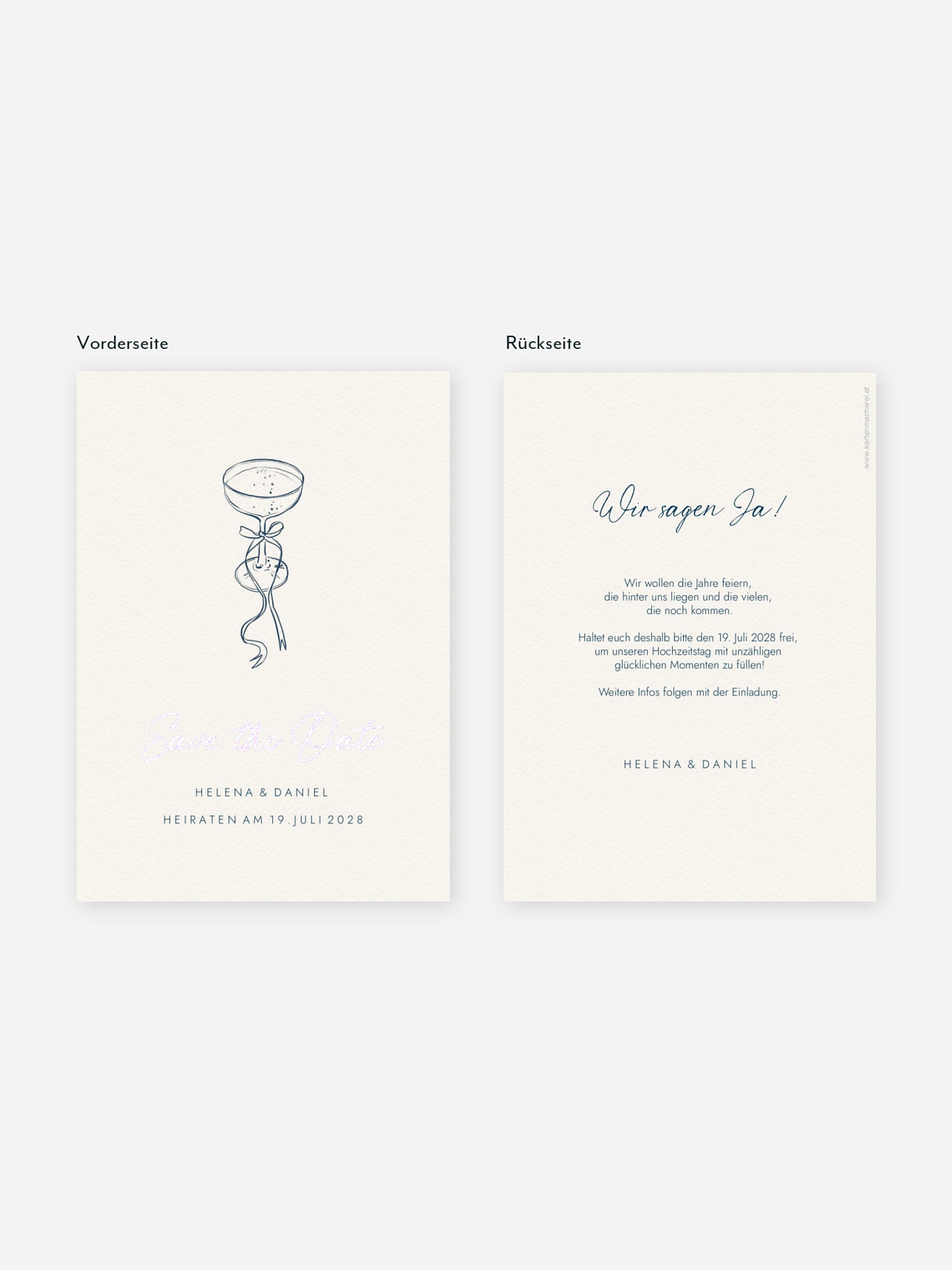 Save-the-Date Karte Mediterran