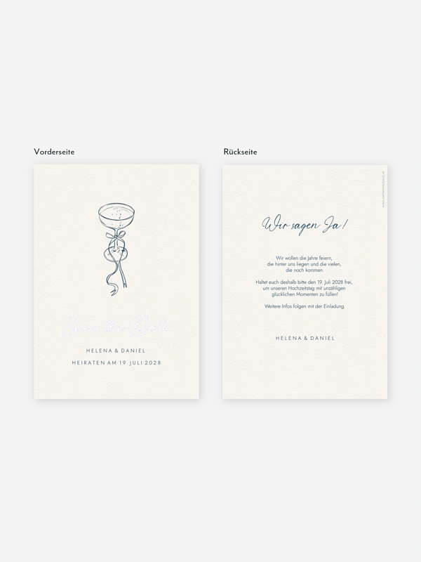 Save-the-Date Karte Mediterran