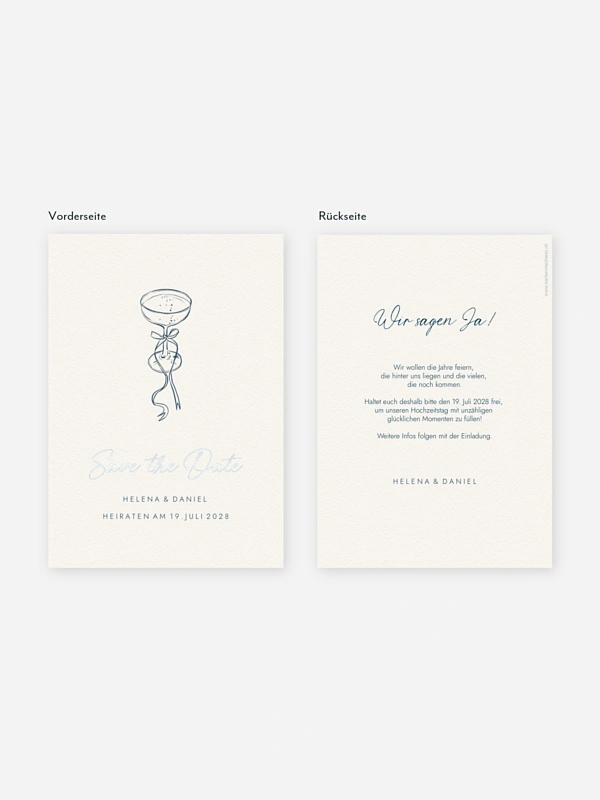 Save-the-Date Karte Mediterran