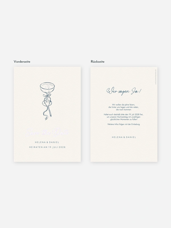 Save-the-Date Karte Mediterran