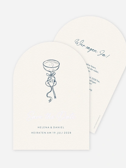 Save-the-Date Karte Mediterran