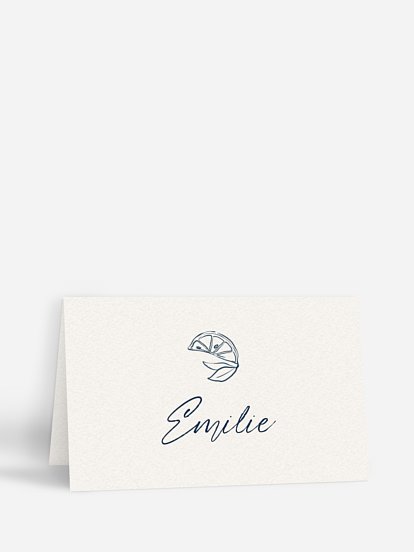 Tischkarte Hochzeit Mediterran