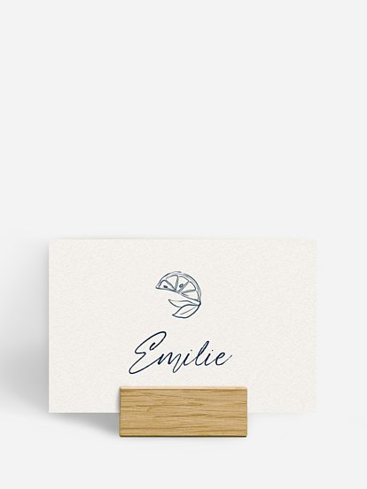 Tischkarte Hochzeit Mediterran