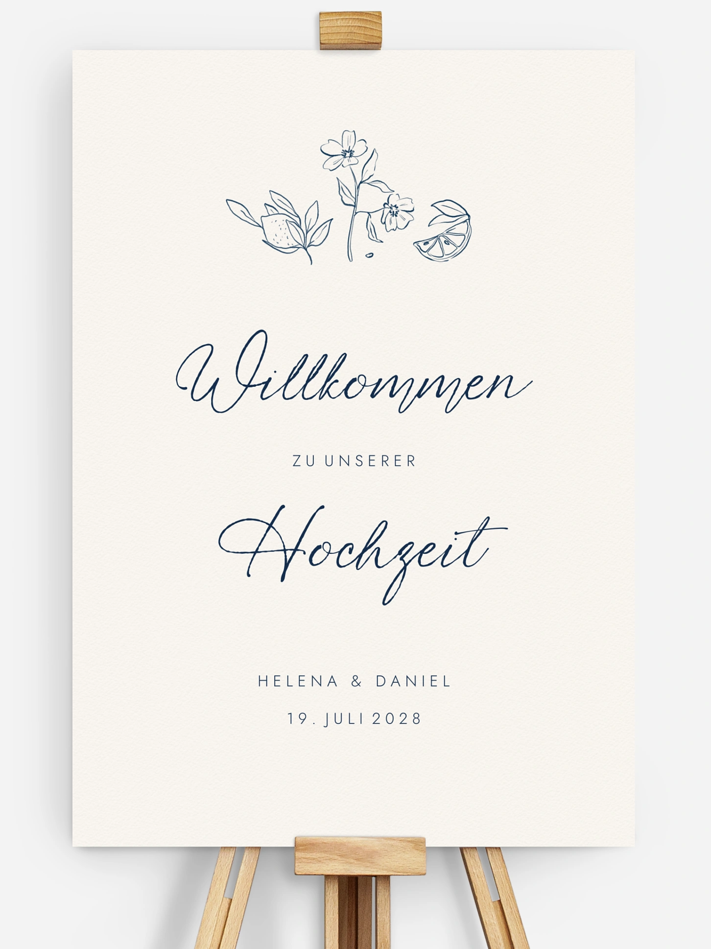 Willkommensschild Mediterran