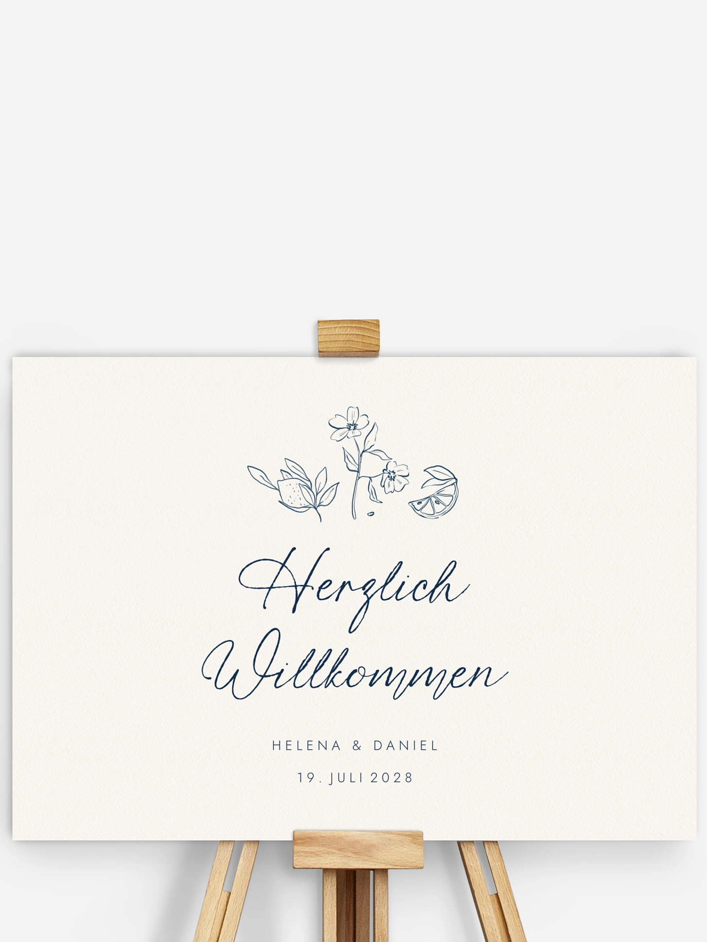 Willkommensschild Mediterran