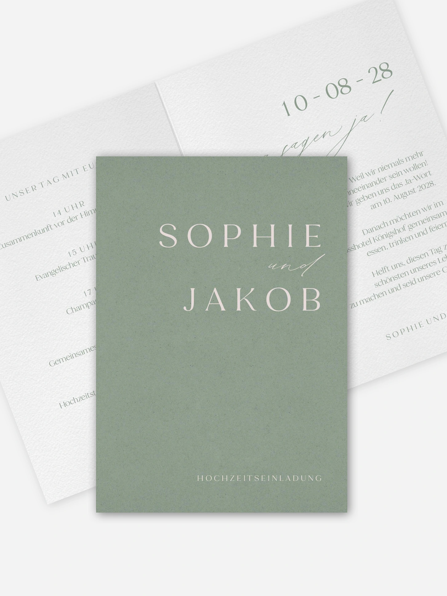 Hochzeitseinladung Minimal Aesthetic