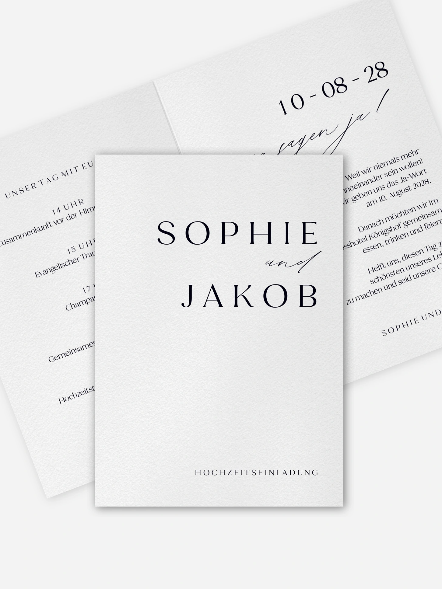 Hochzeitseinladung Minimal Aesthetic