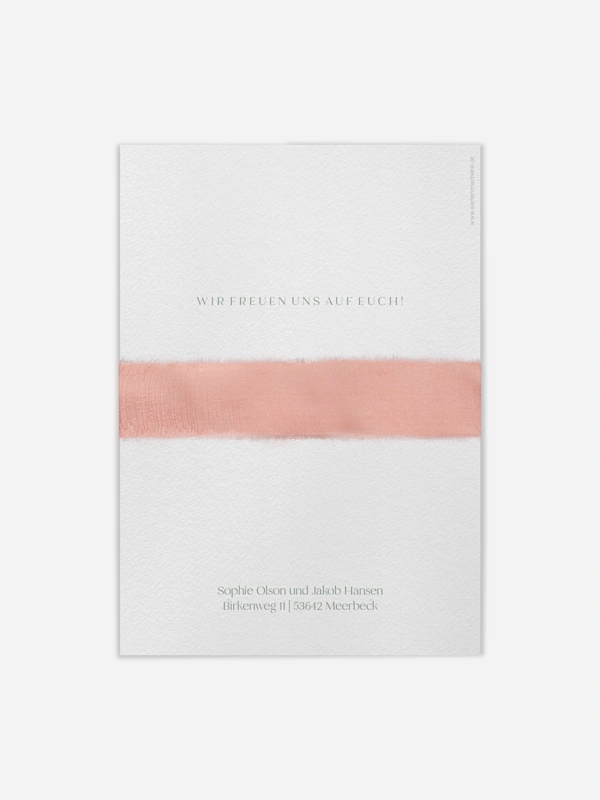 Hochzeitseinladung Minimal Aesthetic