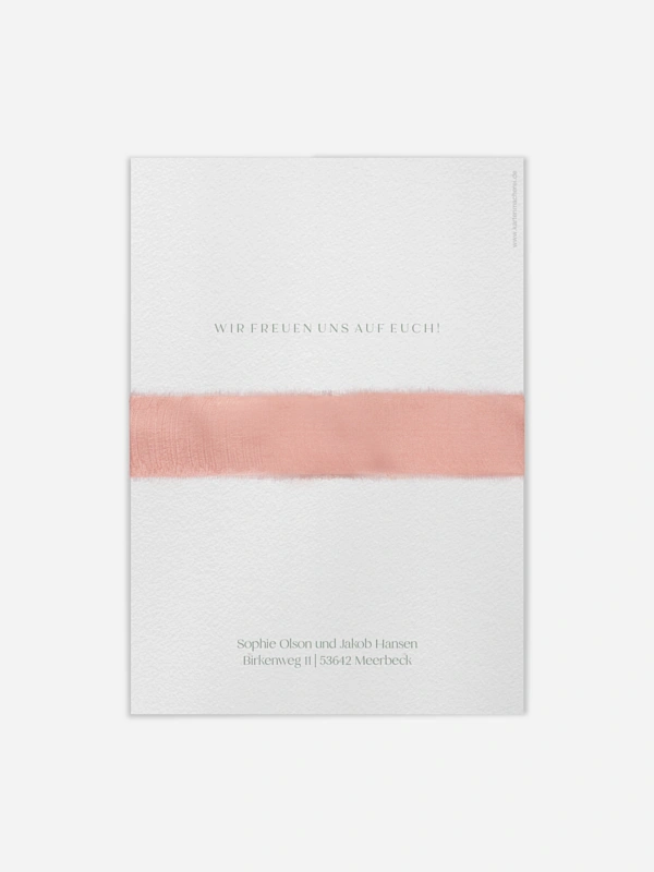 Hochzeitseinladung Minimal Aesthetic