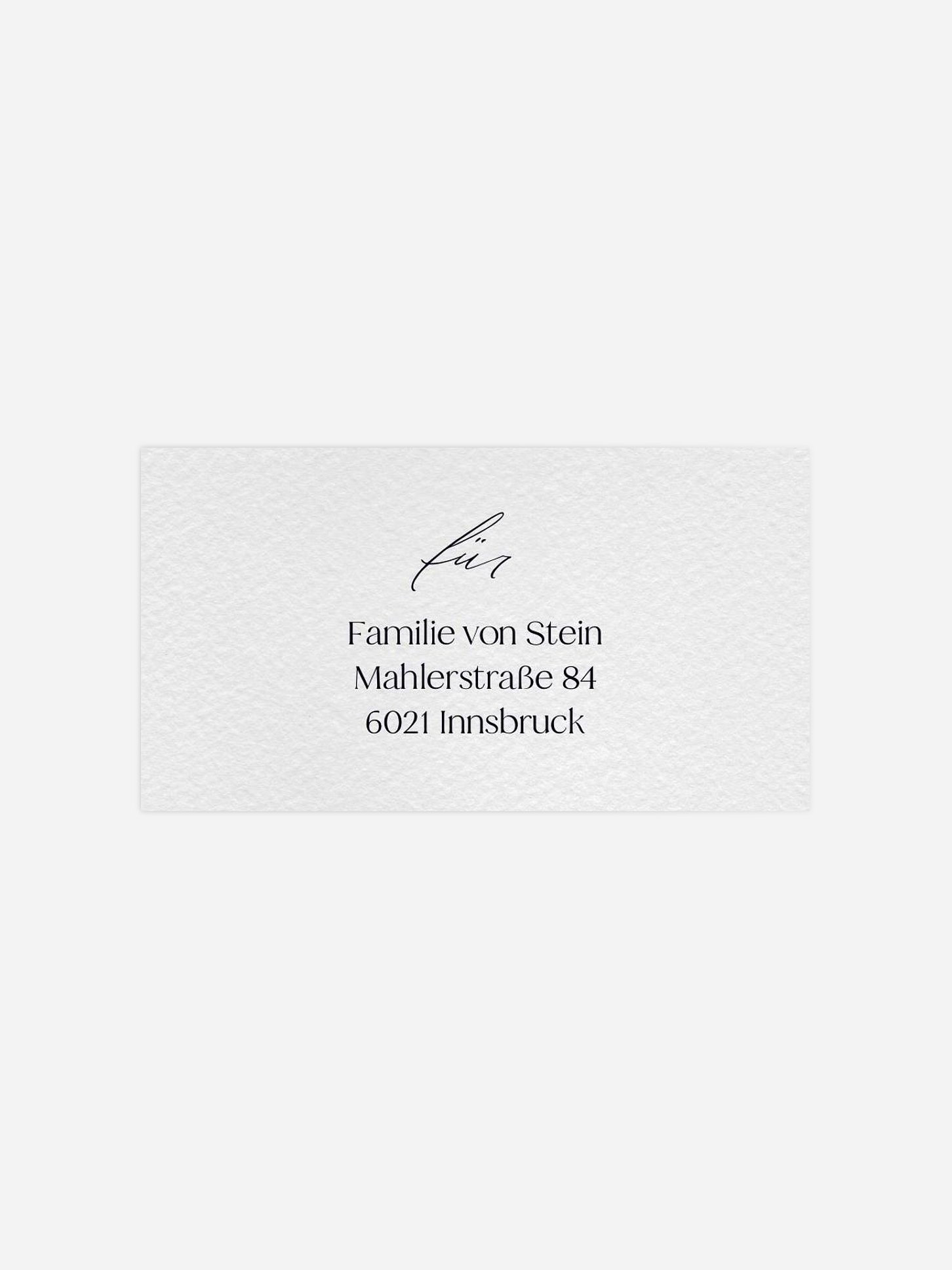 Empfängeraufkleber Hochzeit Minimal Aesthetic