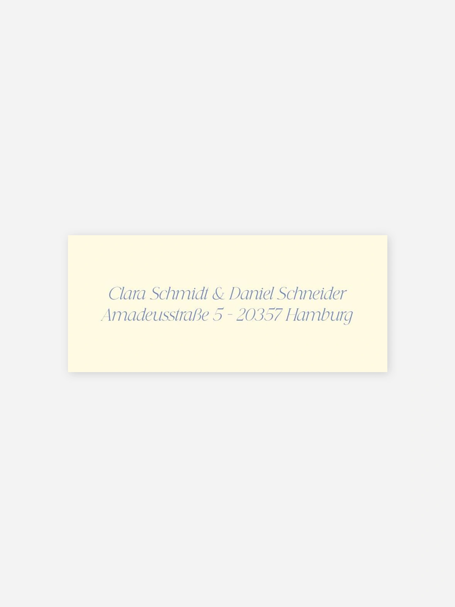 Absenderaufkleber Hochzeit Shades of joy
