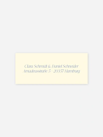 Absenderaufkleber Hochzeit Shades of joy