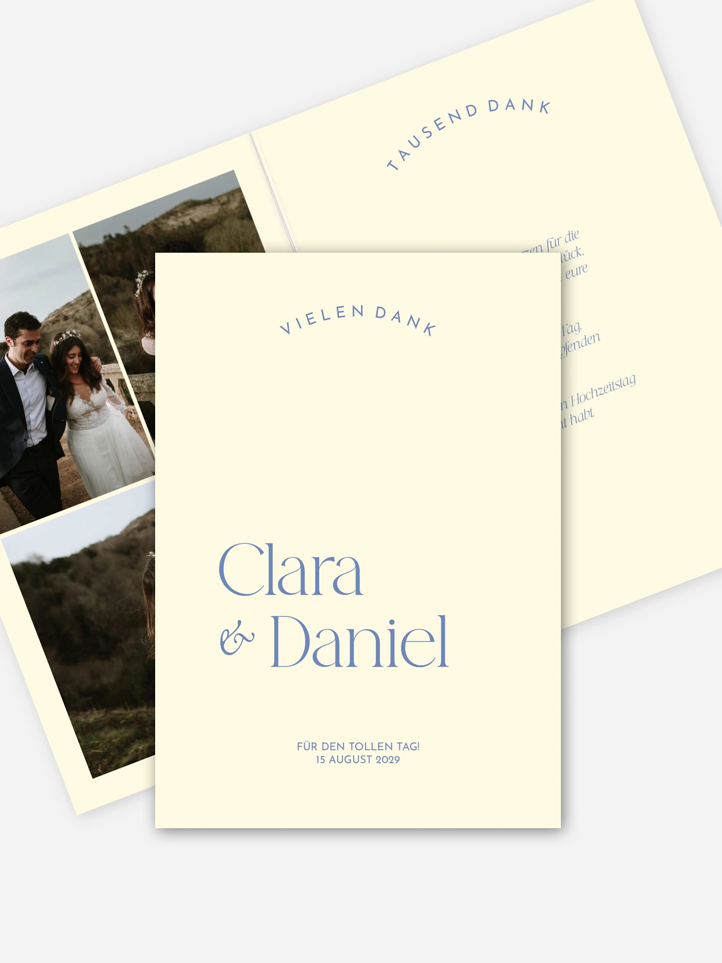 Dankeskarte Hochzeit Shades of joy