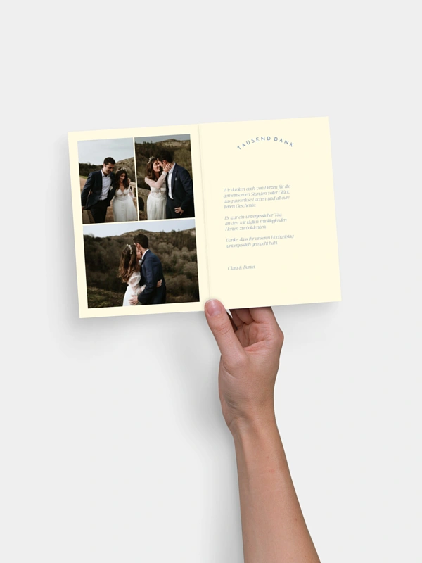 Dankeskarte Hochzeit Shades of joy