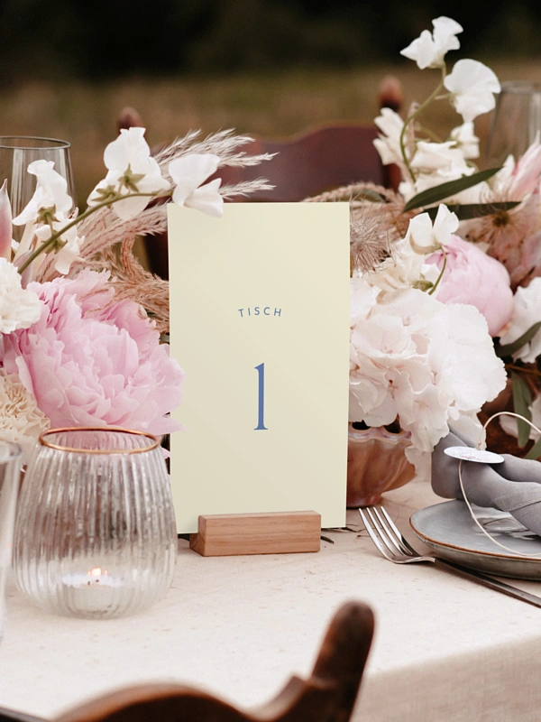 Tischnummer Shades of joy