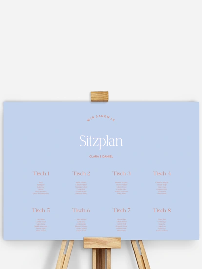 Sitzplan Plakat Shades of joy