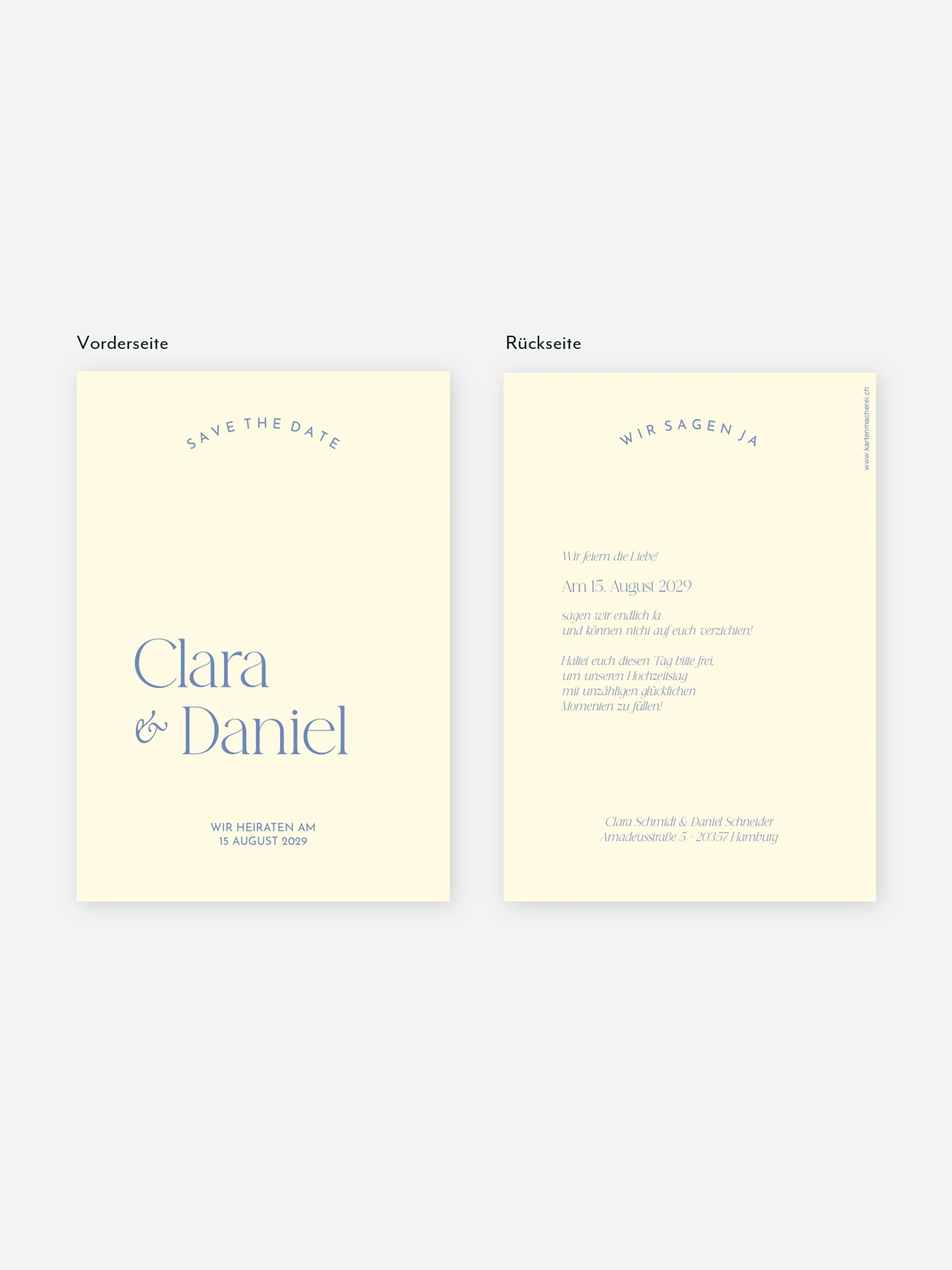 Save-the-Date Karte Shades of joy