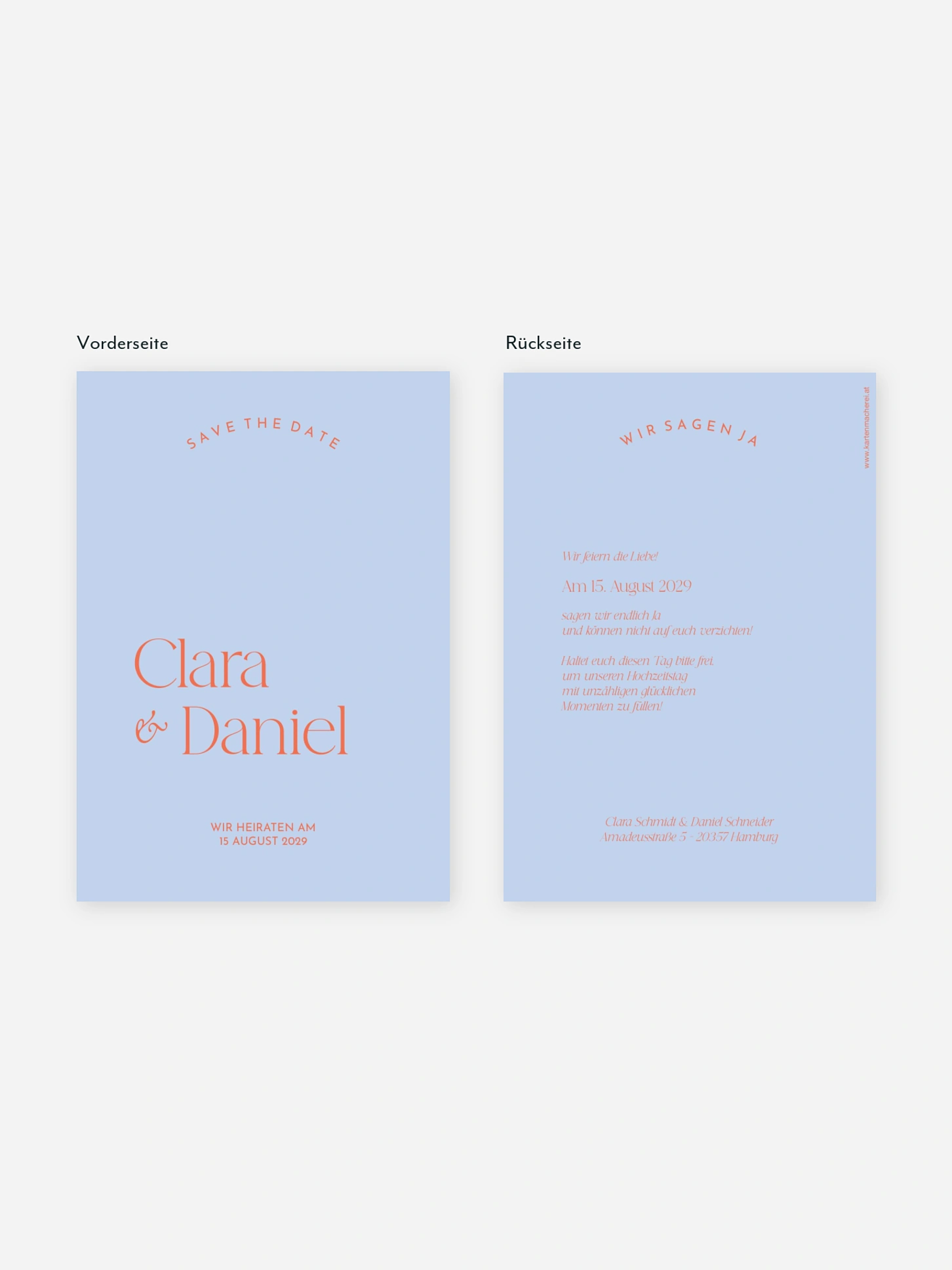 Save-the-Date Karte Shades of joy