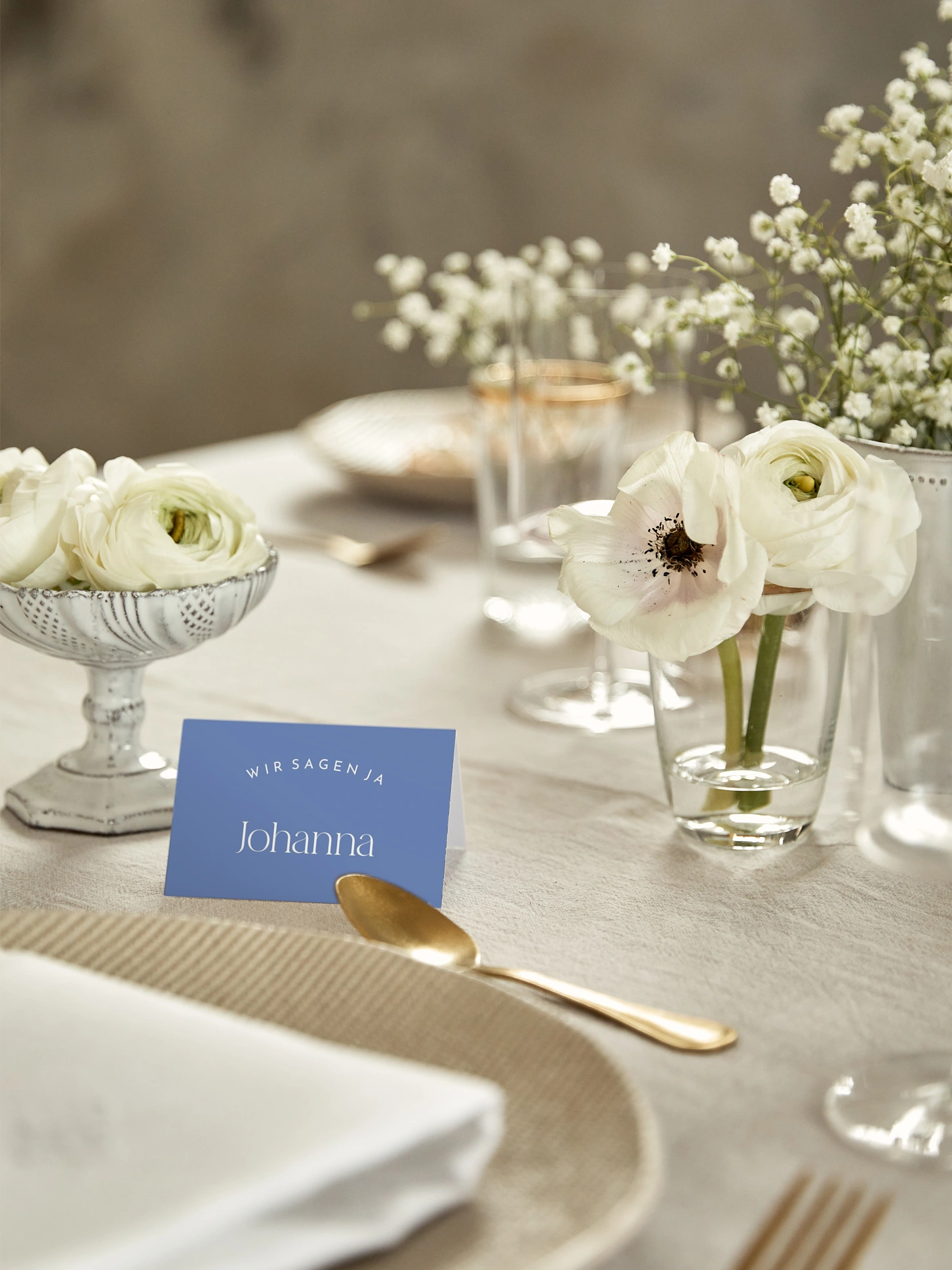 Tischkarte Hochzeit Shades of joy