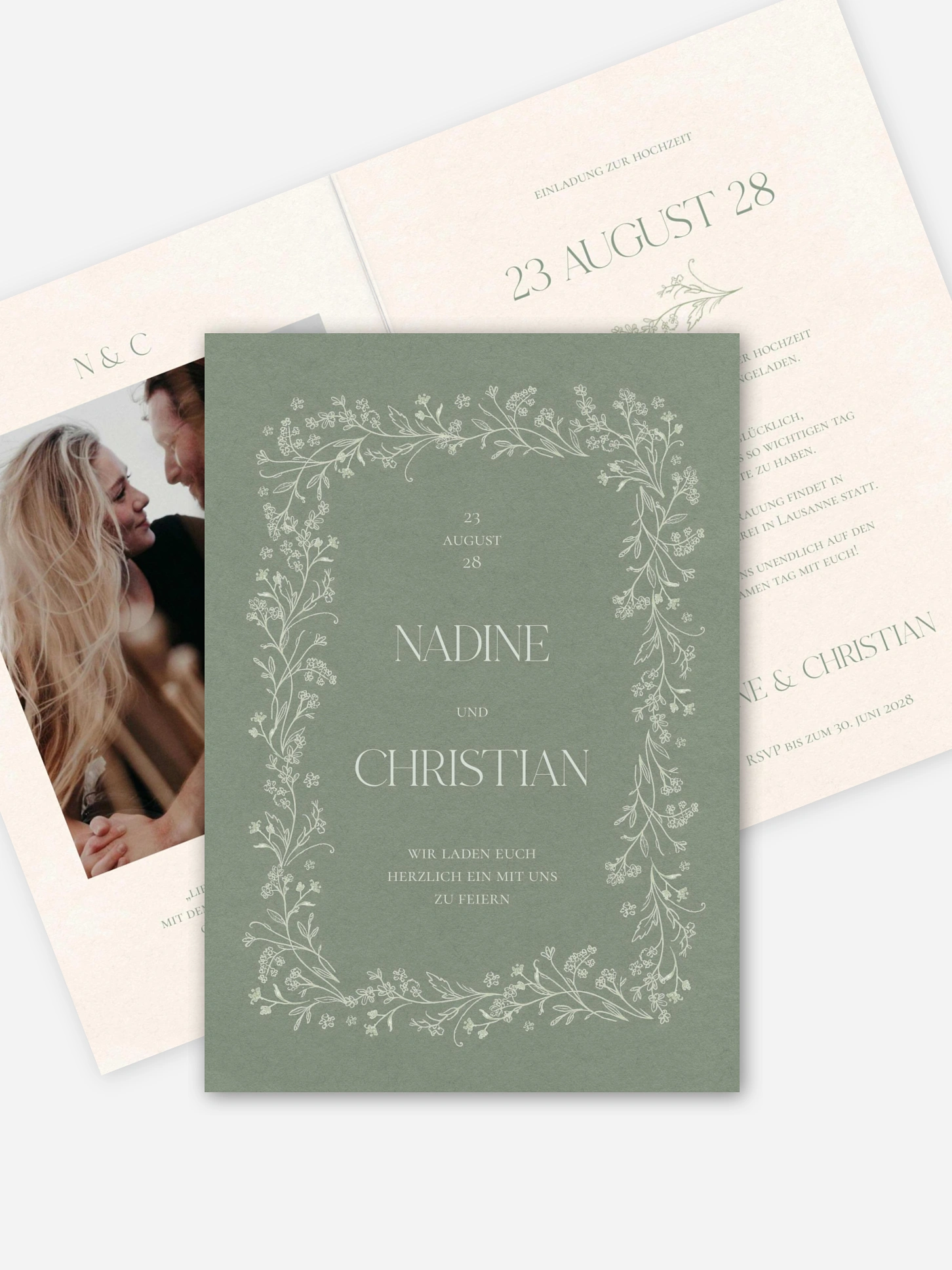Hochzeitseinladung Blooming Vines