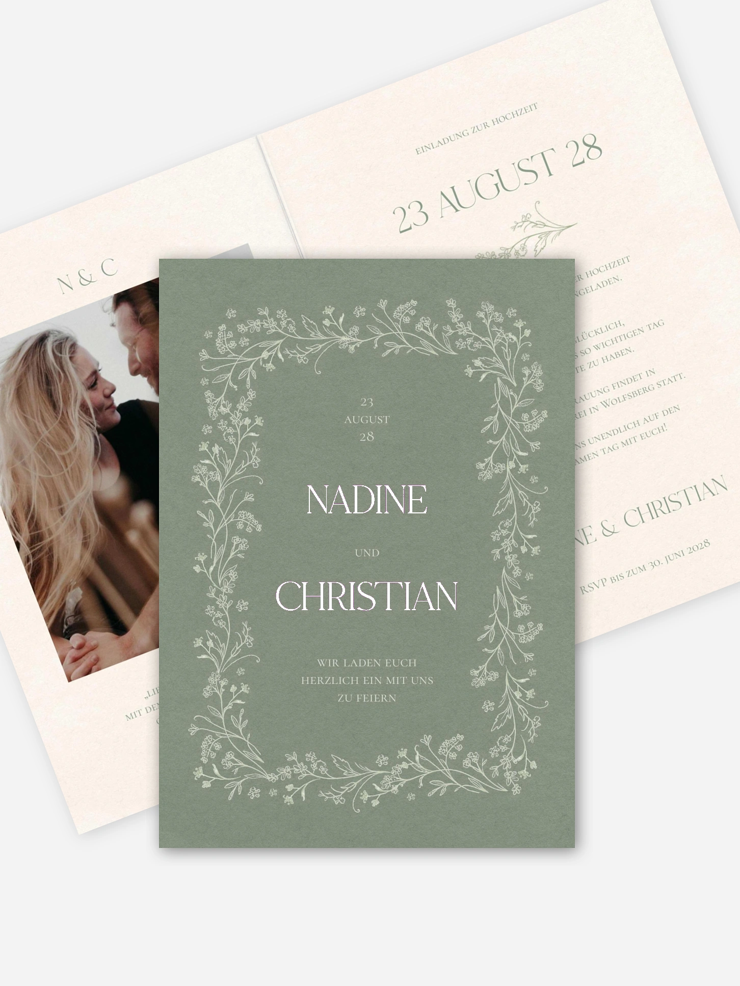 Hochzeitseinladung Blooming Vines