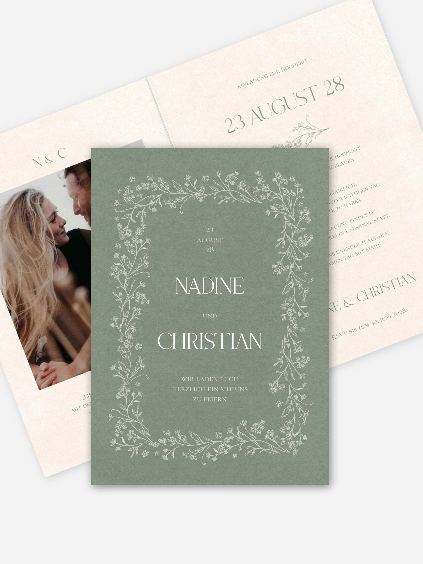 Hochzeitseinladung Blooming Vines