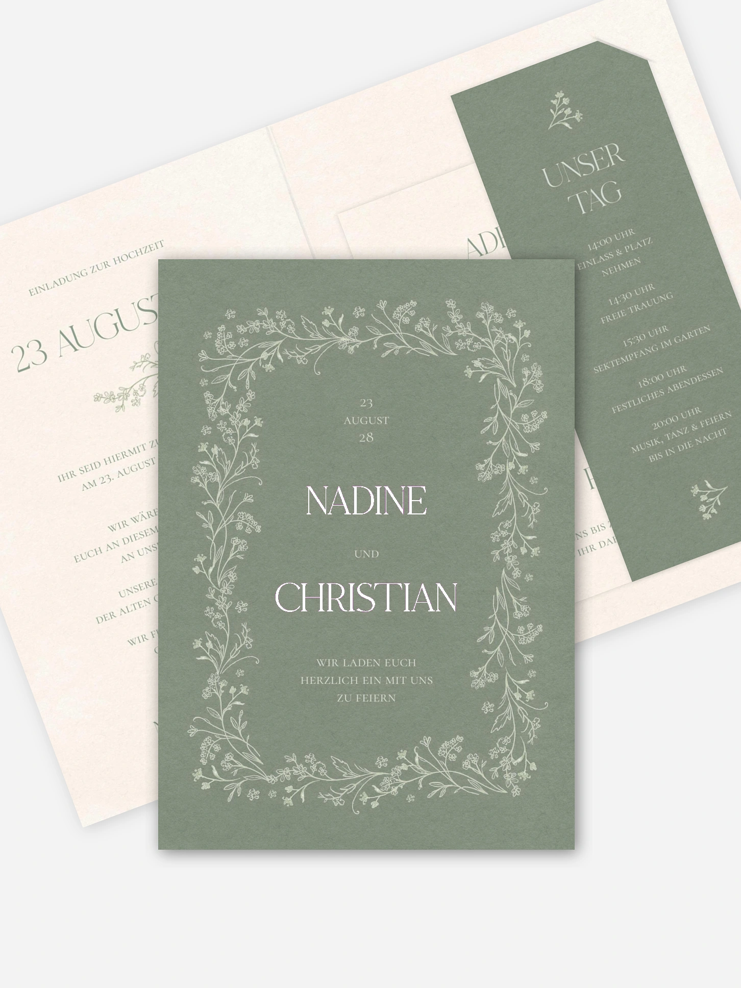 Hochzeitseinladung Blooming Vines