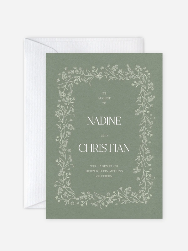 Hochzeitseinladung Blooming Vines