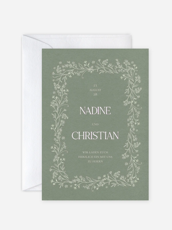 Hochzeitseinladung Blooming Vines