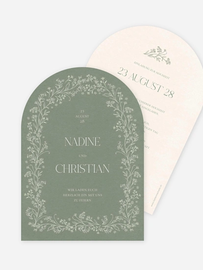 Hochzeitseinladung Blooming Vines