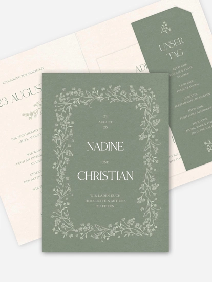 Hochzeitseinladung Blooming Vines