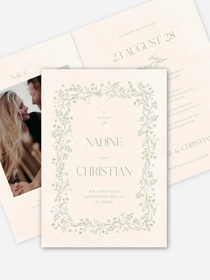 Hochzeitseinladung Blooming Vines