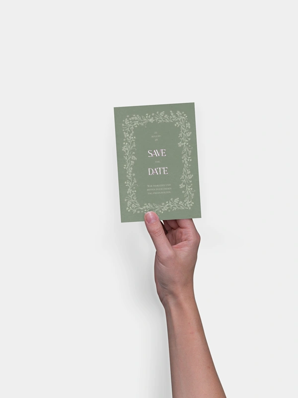 Save-the-Date Karte Blooming Vines