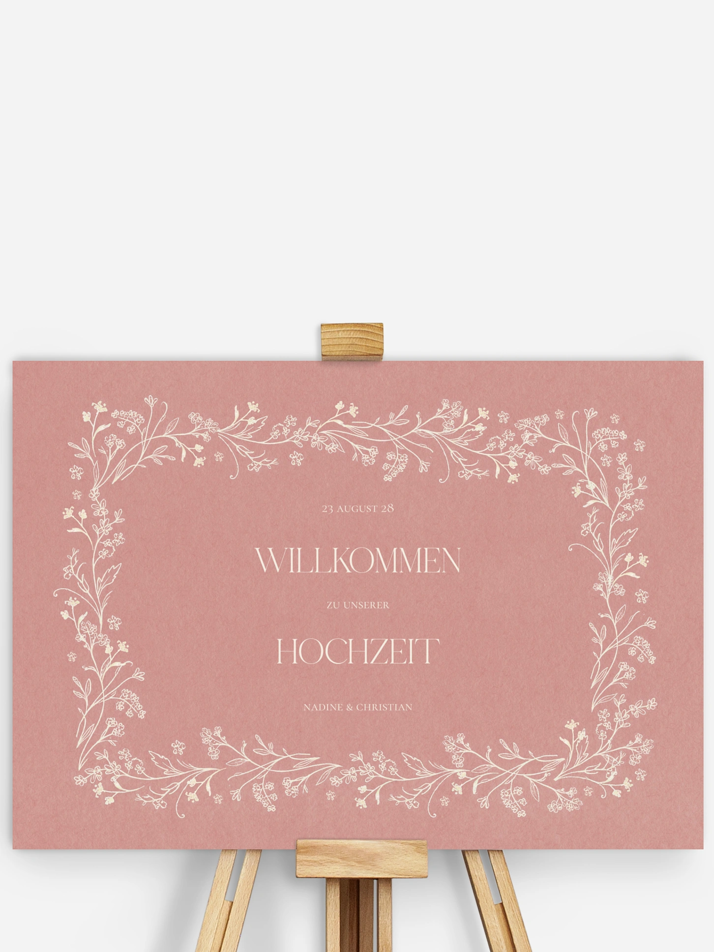 Willkommensschild Blooming Vines